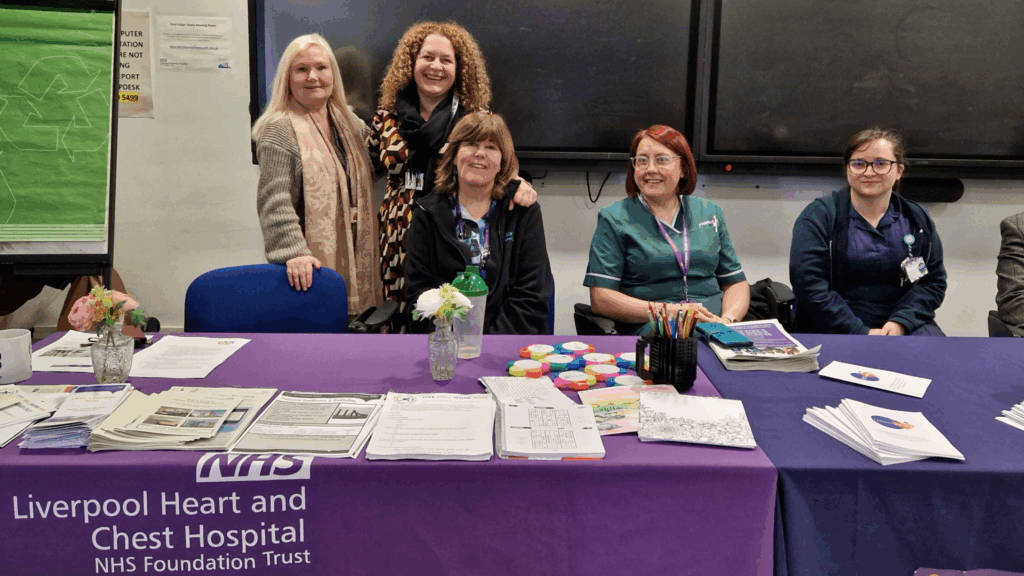 Photo of Liverpool Heart and Chest Hospital Staff Engagement stall.